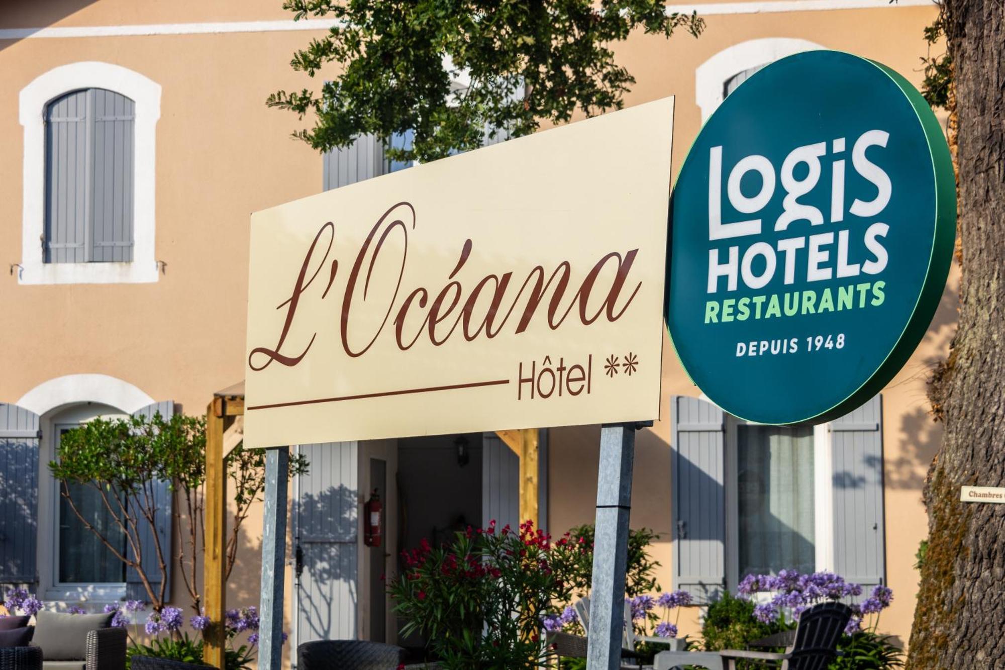 Logis Hotels - Hotel Et Restaurant L'Oceana Lanton Exteriör bild